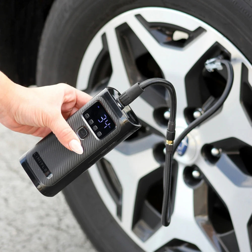 Flat Tire? Inflate Anywhere in Seconds! Portable Air Compressor for Every Car