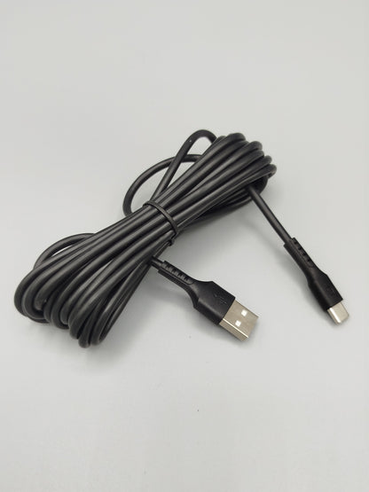 Power-Link 3-Meter (10.5ft) USB-A to Type-C Fast Charging & Data Sync Cable – Durable TPE Design