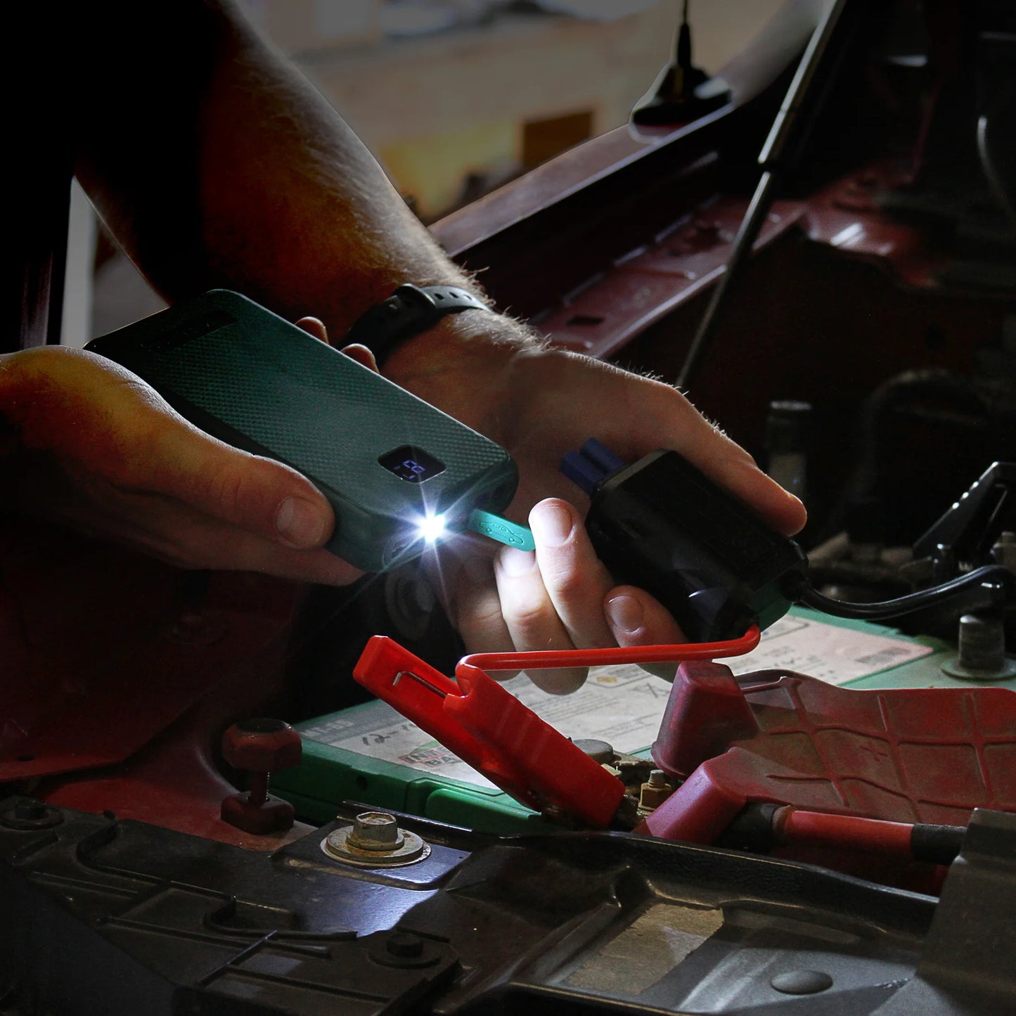 AutoBoost Portable Jump Starter, Power Bank & Flashlight